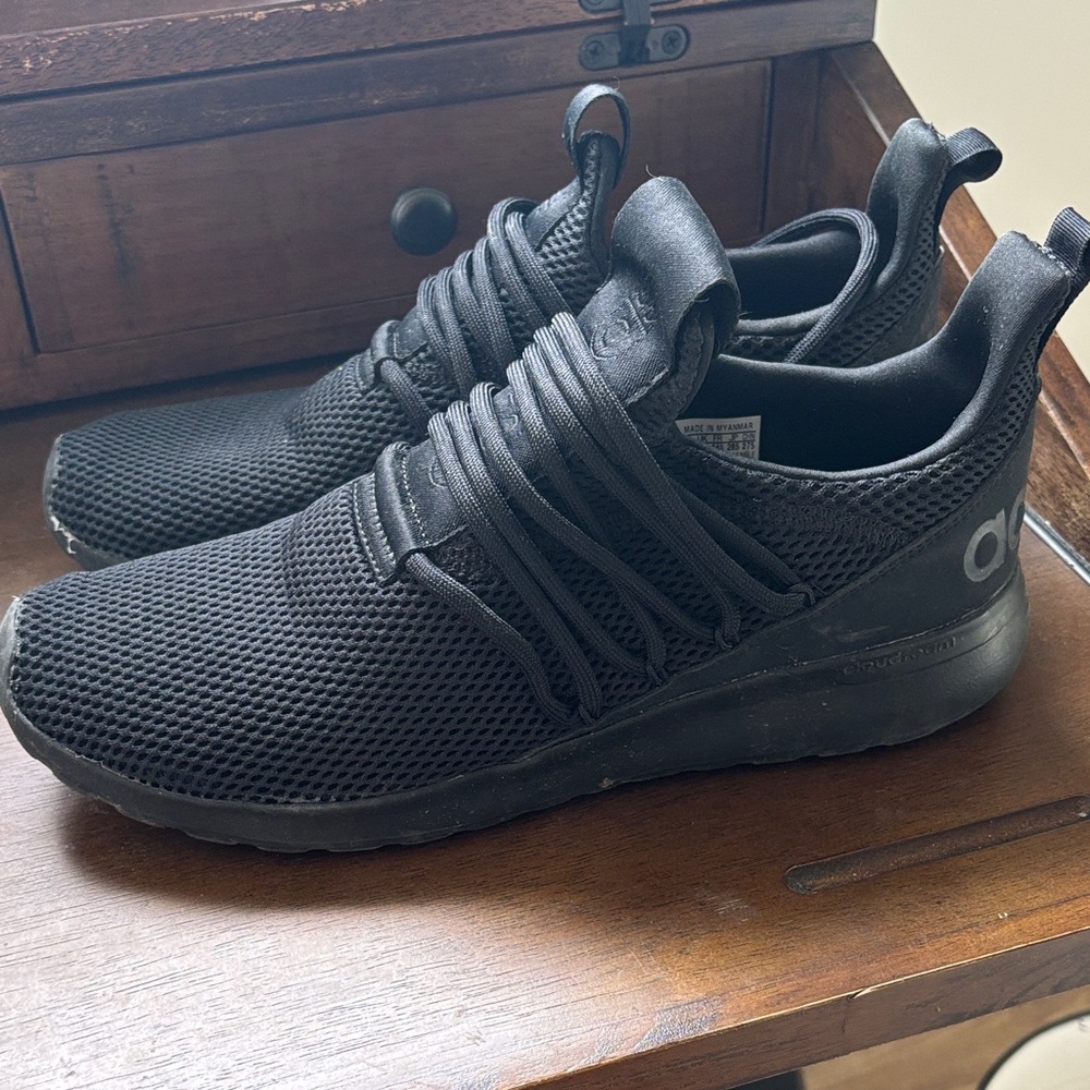 Adidas Men's All-Black Mesh Sneakers